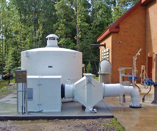 Odor Control Unit Carbon Based Systems Waste Water Treatment Process Plant
